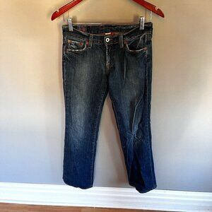 Lucky Brand Jeans Made in America USA Sundown Low Rise Size 0 /25 Short Inseam